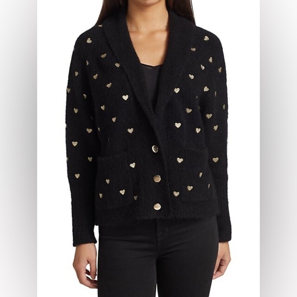 Generation Love Blossom Heart Embroidery Slouchy Oversized Cardigan Sweater - Picture 4 of 11